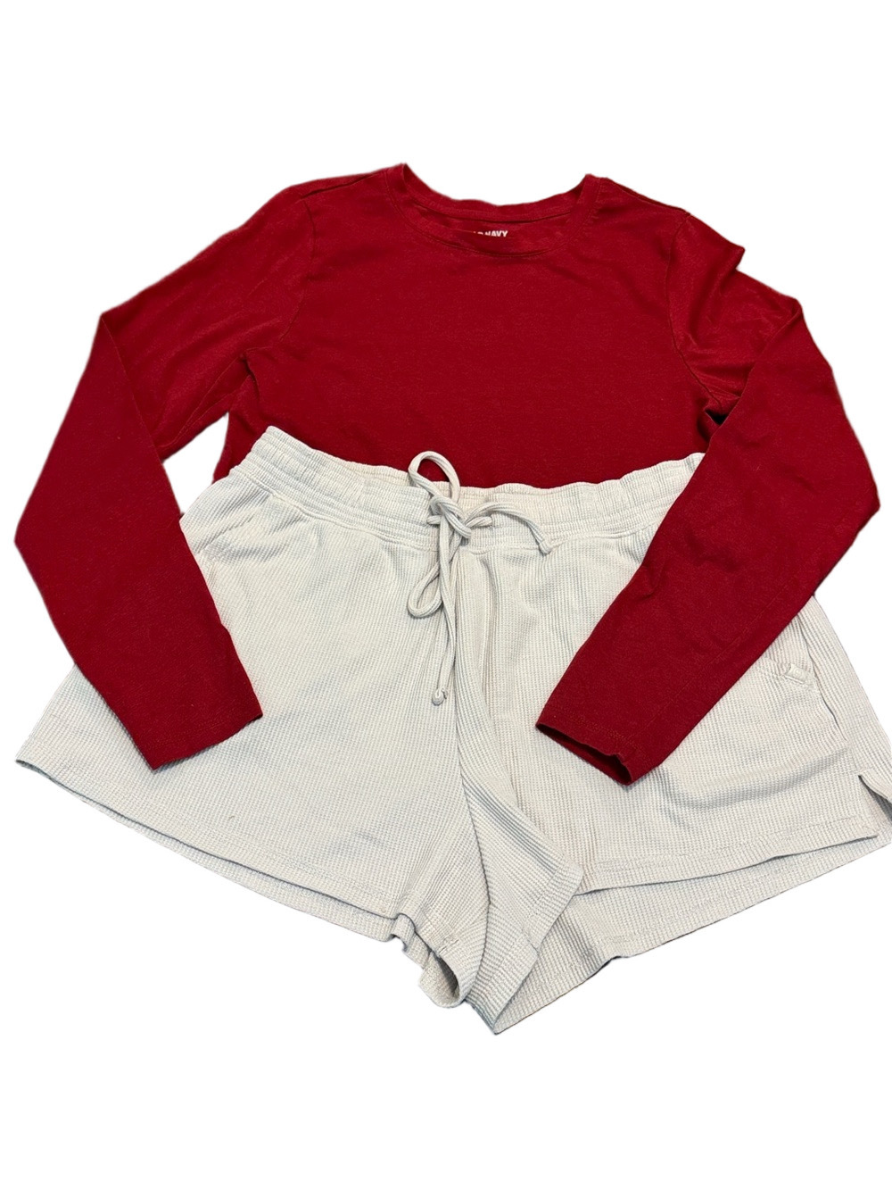 **Bundle**Gilly Hicks Light Gray Athletic Shorts Old Navy Tee Size M